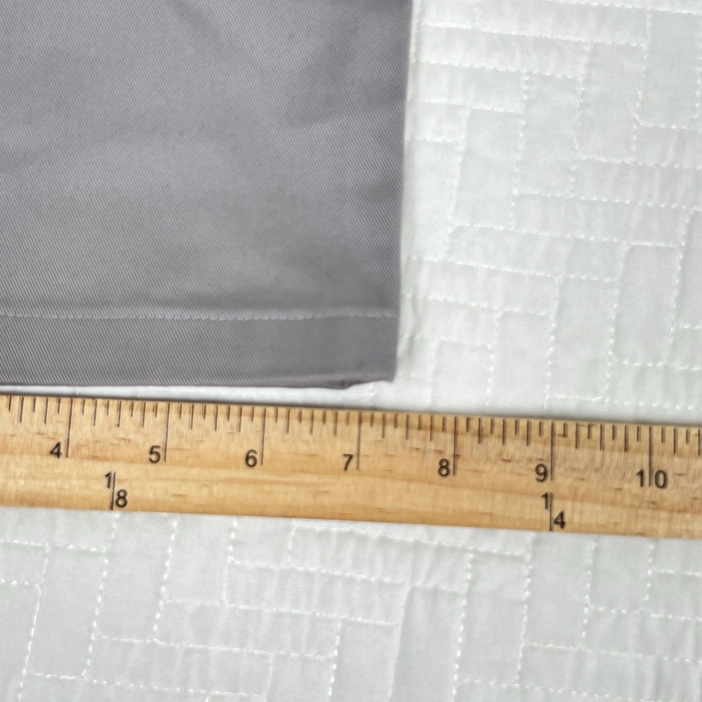 Charles Tyrwhitt Classic Fit Dress Pants 34x32 Light Gray Non-Iron Flat Front - Picture 9 of 10